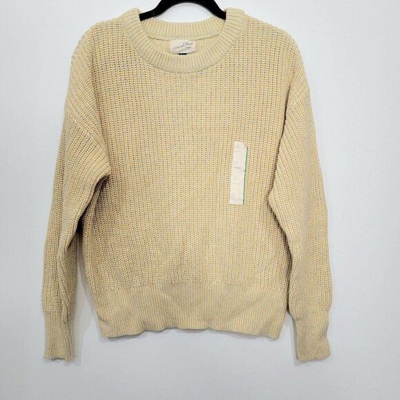 Women's Crewneck Textured Pullover Sweater - M - Picture 1 of 8